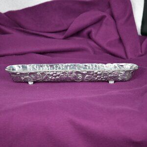 Arthur Court 2002 Olive Boat Grape Vine Pattern 13" Polished Aluminum